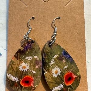 Floral Teardrop Earrings